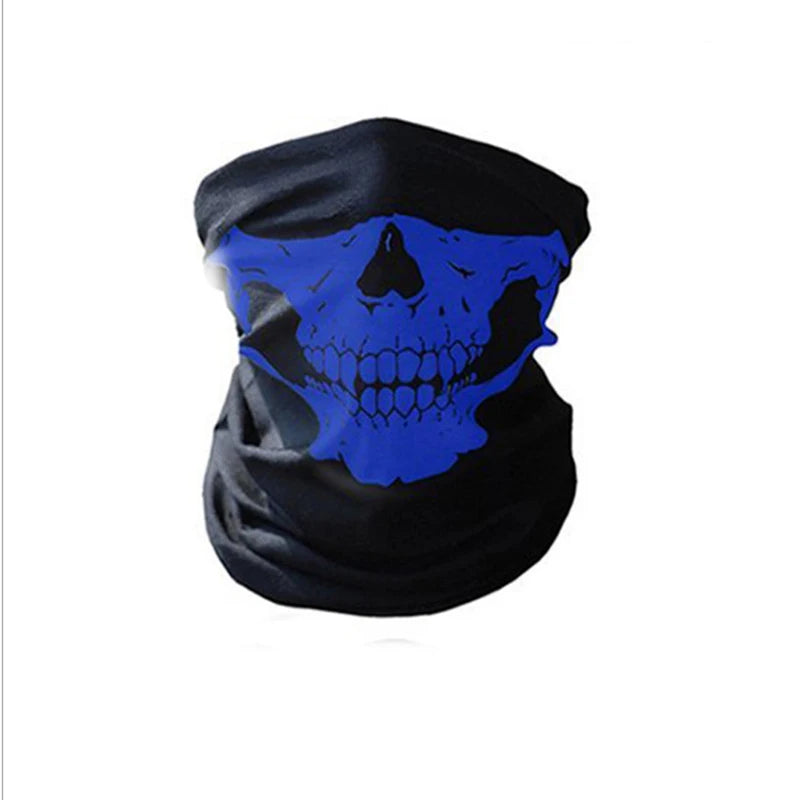 Outdoor Sports Equipment Cycling Face Mask Headwear Halloween Skull Wrap Scarf Warm Washable Headband Breathable Running Bandana