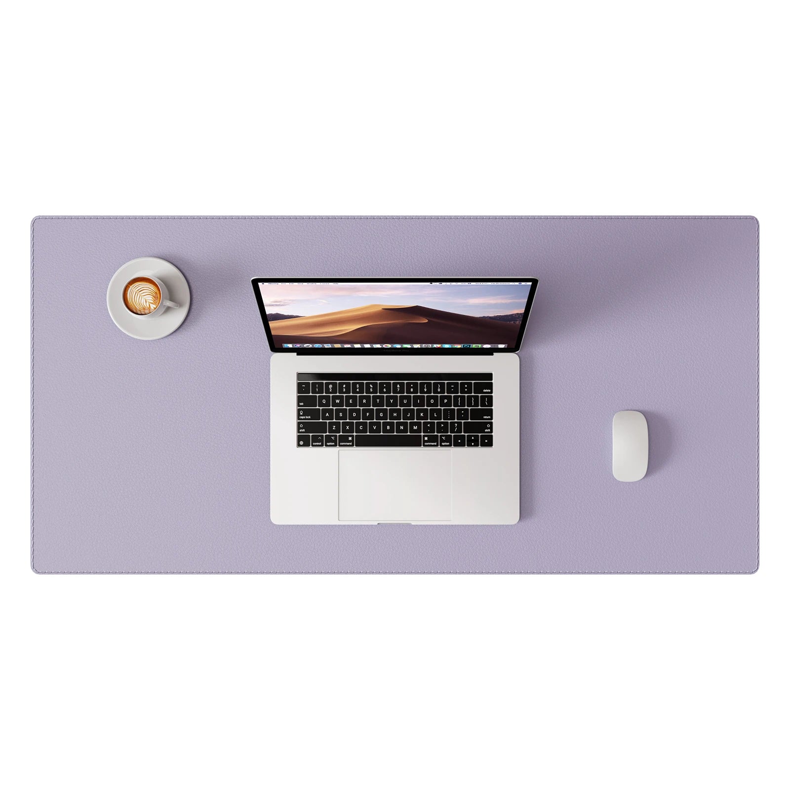 Desk Pad Protector, Mouse Pad, Office Desk Mat, Non-Slip with Stitched Edges PU Leather Desk Blotter for Office Home School