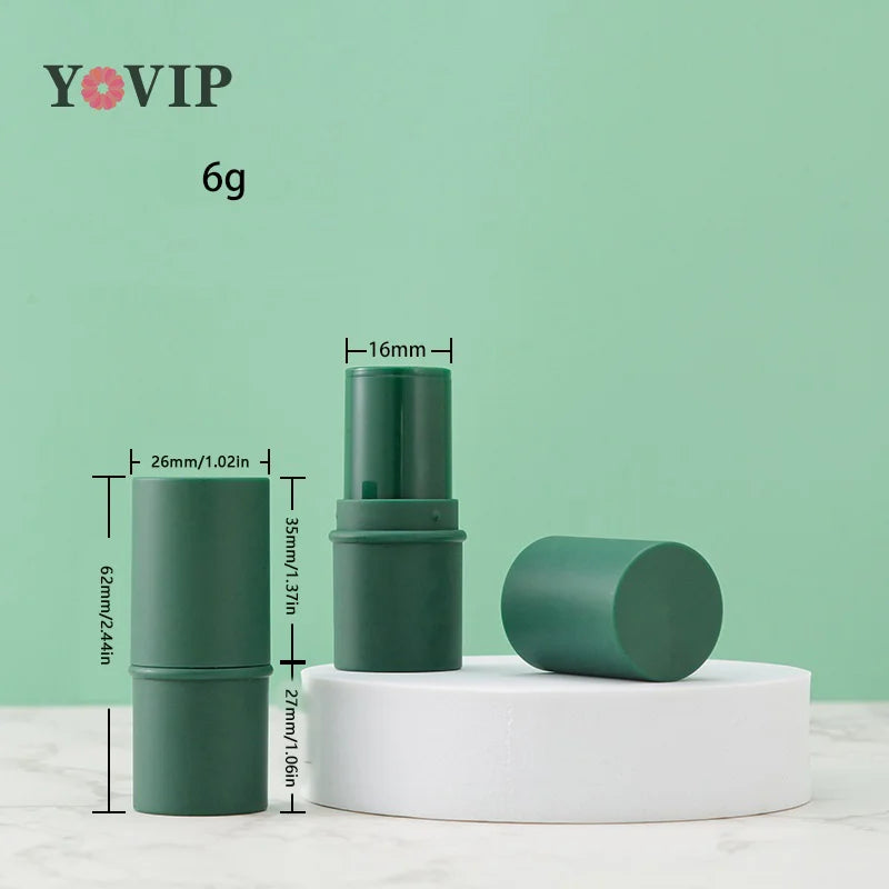 1PC 6g Candy Color Empty Refillable Lipstick Tube Lip Balm Container Empty Cosmetic Container Lotion Container Travel Bottle
