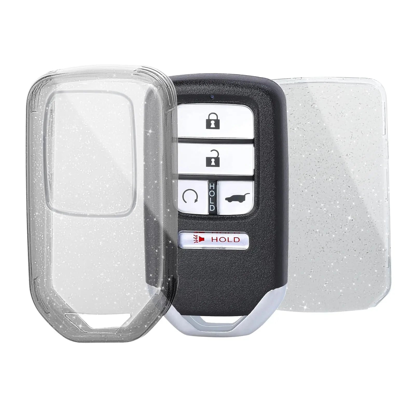 Transparent Key Protector for Honda Vezel City Civic Jazz BRV BR-V HRV Pilot Odyssey TPU Car Smart Remote Key Fob Case Cover
