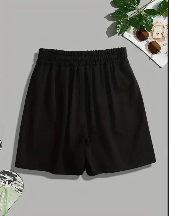 Men's Summer Drawstring Waist Print Versatile Casual Outdoor Travel Sports Shorts Outdoor Sports Leisure Fitness Shorts