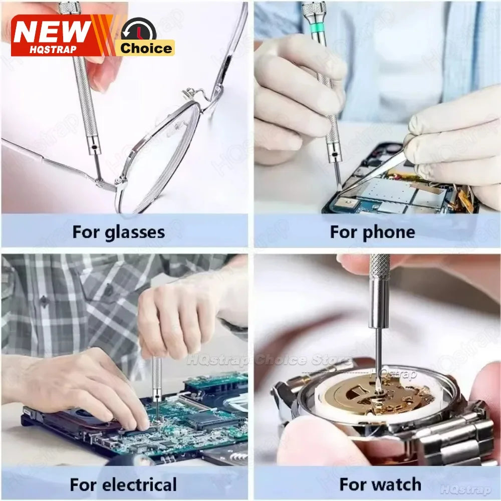Precision Screwdriver 5/13pcs 0.6-2.0mm Set High Hardness Steel watch Repair Kit for Watches Glasses Jewelry for Watchmaker