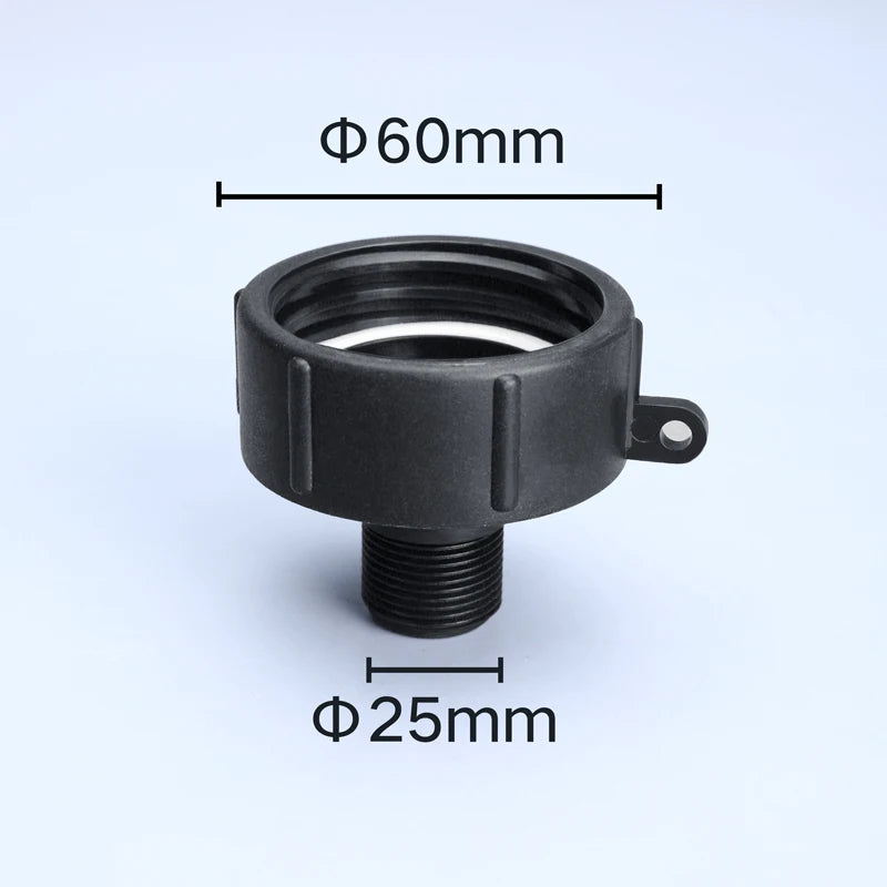 IBC Tank Adapter 60mm to 1/2'' 3/4'' 1'' 2'' Fine Thread Water Pipe Connector High Quality BSP Male Reducing Fittings 1Pcs