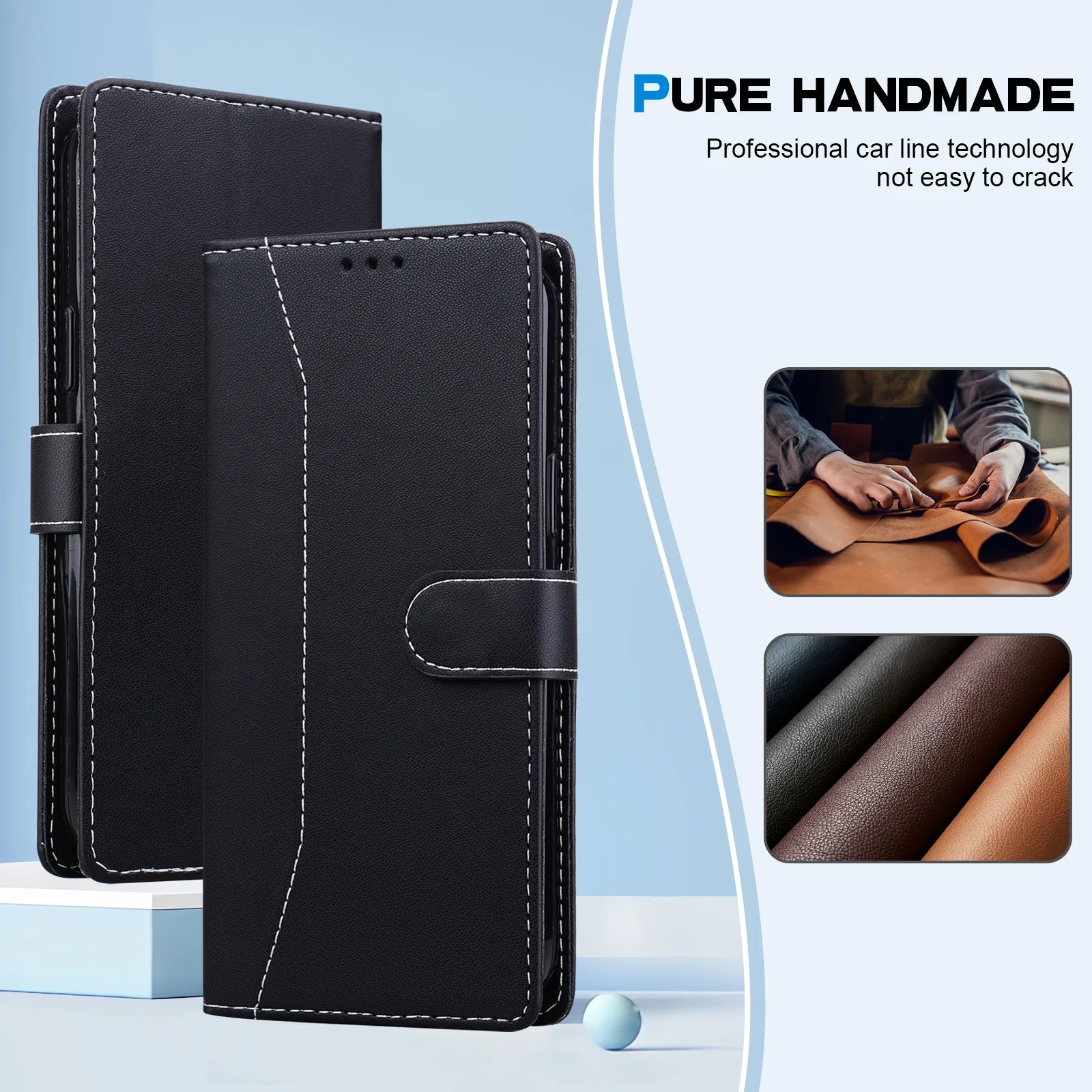 Magnetic Flip Leather Cover Wallet Case For Motorola Moto E15 E14 E13 E20 E30 E40 E22 E22i E32 E32s 4G/5G