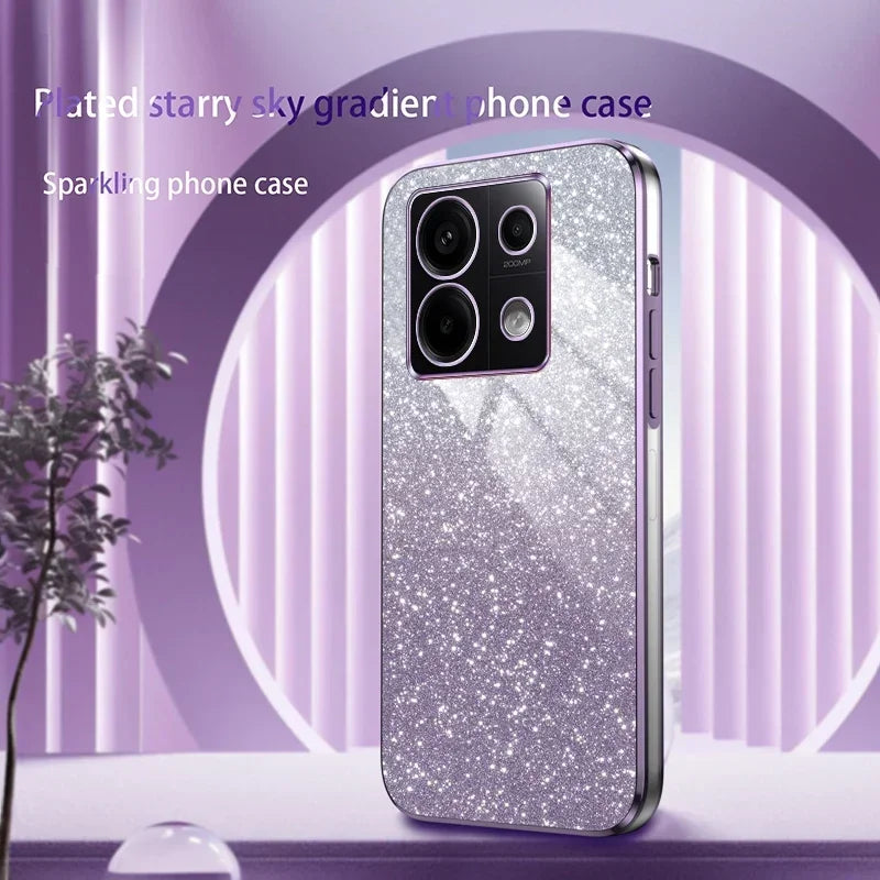 Reno 13 Pro 5G Luxury Shiny Glitter Plating Silicone Case on For Oppo Reno 13 Reno13 13F 13Pro Camera Lens Soft Back Cover Coque
