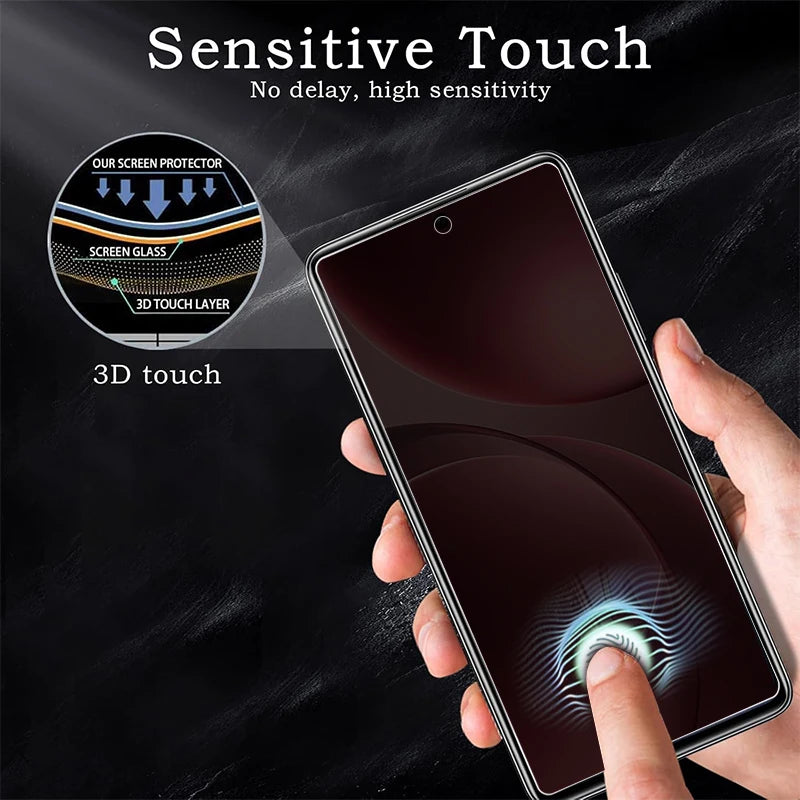 1-3pcs Privacy Tempered Glass for OPPO Find X9 Pro Anti Spy Screen Protector for OPPO Find X8 Ultra Thin Glass Unlock