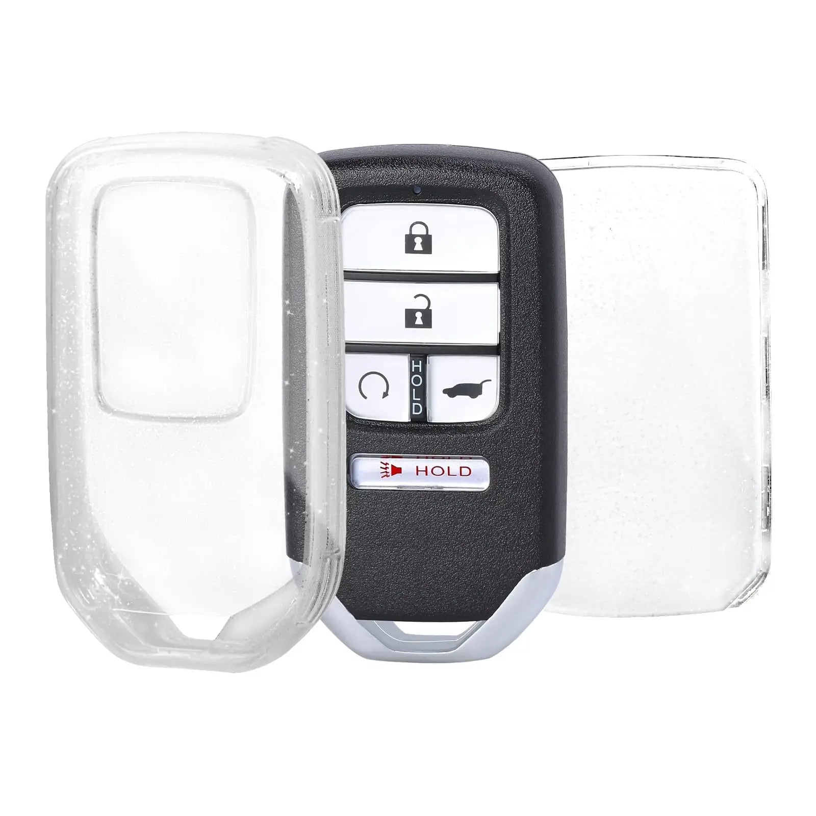 Transparent Key Protector for Honda Vezel City Civic Jazz BRV BR-V HRV Pilot Odyssey TPU Car Smart Remote Key Fob Case Cover
