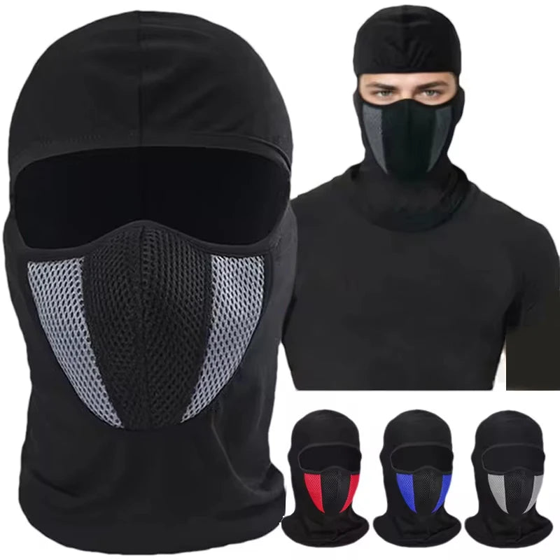 Summer Full Face Mask Hat Bicycle Motorcycle Balaclava for Men Women Sports Cycling Dustproof Windproof Mask Scarf Headgear