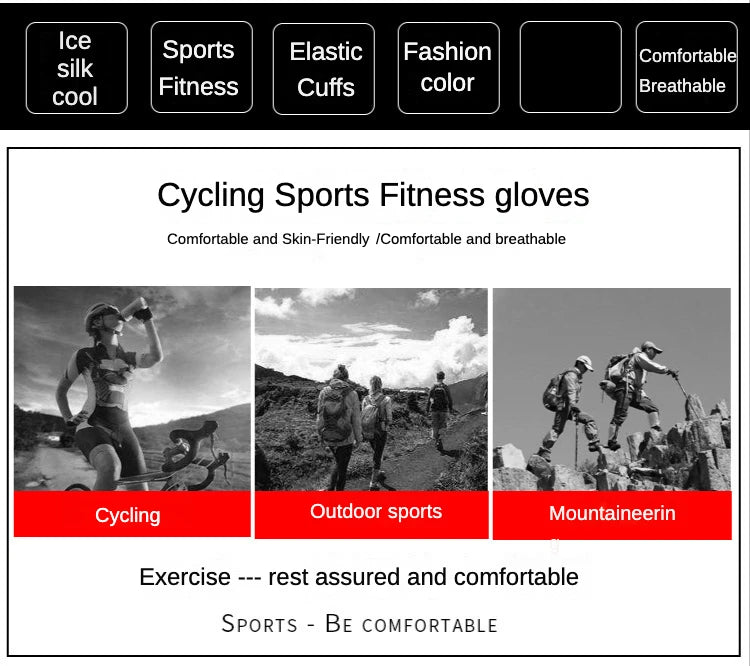 MTB Bike Bicycle Gloves Cycling Full Finger Glove Motorcycle Gloves Men Women Non-slip Sunscreen Breathable Touchscreen Outdoor