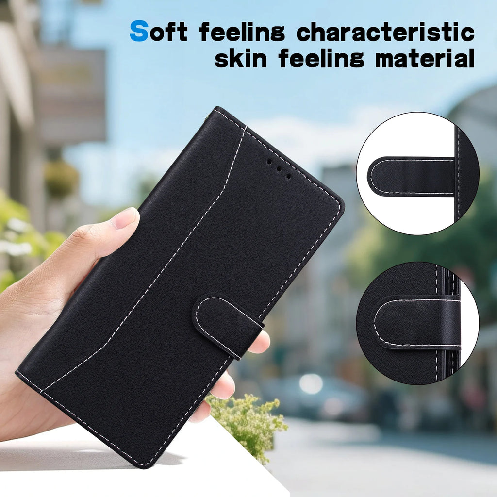 Magnetic Flip Leather Cover Wallet Case For Motorola Moto E15 E14 E13 E20 E30 E40 E22 E22i E32 E32s 4G/5G
