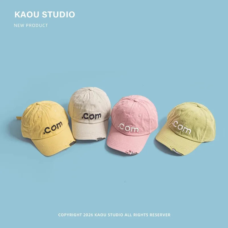 Hats for Women Spring and Summer Outdoor Travel Sun Protection Versatile Fashion Letter Embroidery Hip Hop Baseball Caps for Men