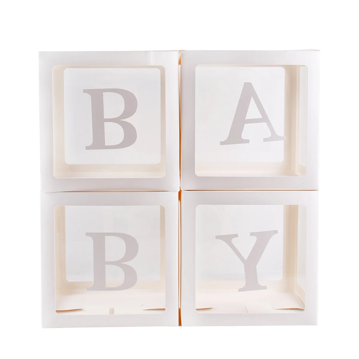 BABY Balloon Box Baby Shower Decoration Boy Girl One Year Frist One 1st Birthday Birthday Party Docor Kids Gender Reveal Decor