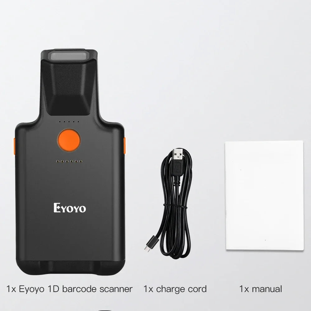Eyoyo Clearance Sale EY-017LP Back Clip Phone Portable 1D Laser Bluetooth Barcode Scanner Fast Scanning UPC EAN Code39 Code128