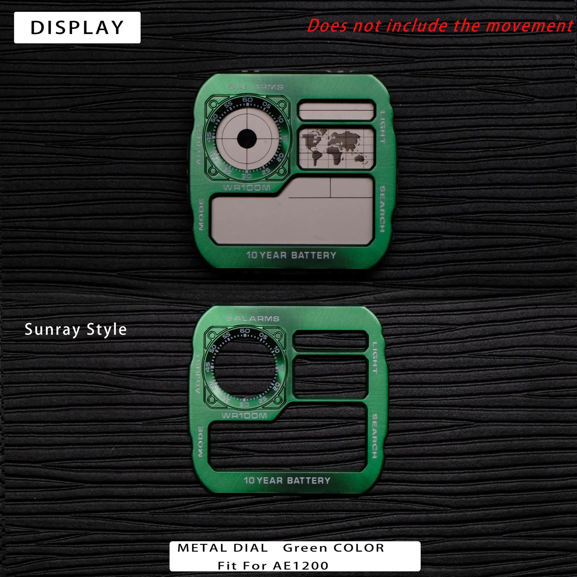 Color Display Film for Casio AE-1200 AE-1300, DIY Screen Modification Overlay Sticker, High-Quality Watch Dial Upgrade Kit