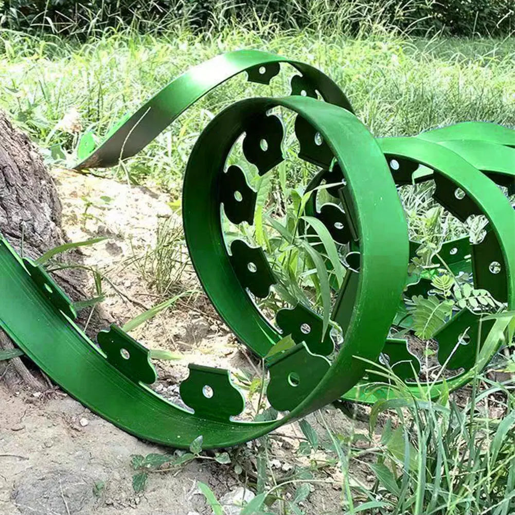 5/10M Fixed Garden Barrier Lawn Grass Plastic Edging Border Landscape Edging Garden Edge Kit With Anchoring Spikes Easy Install