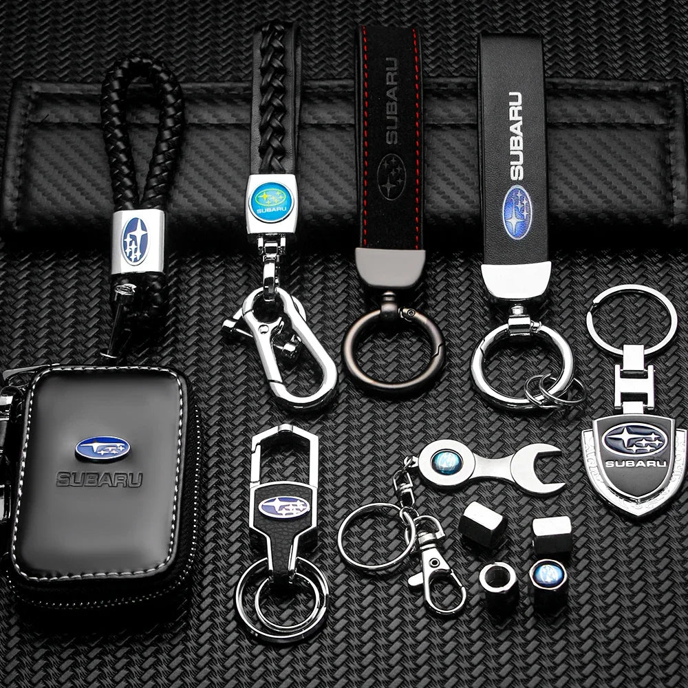 Car Styling Accessories Key Decoration Key Chain Metal Emblem Key Ring for Subaru WRX Impreza Impreza Forester Tribeca XV BRZ