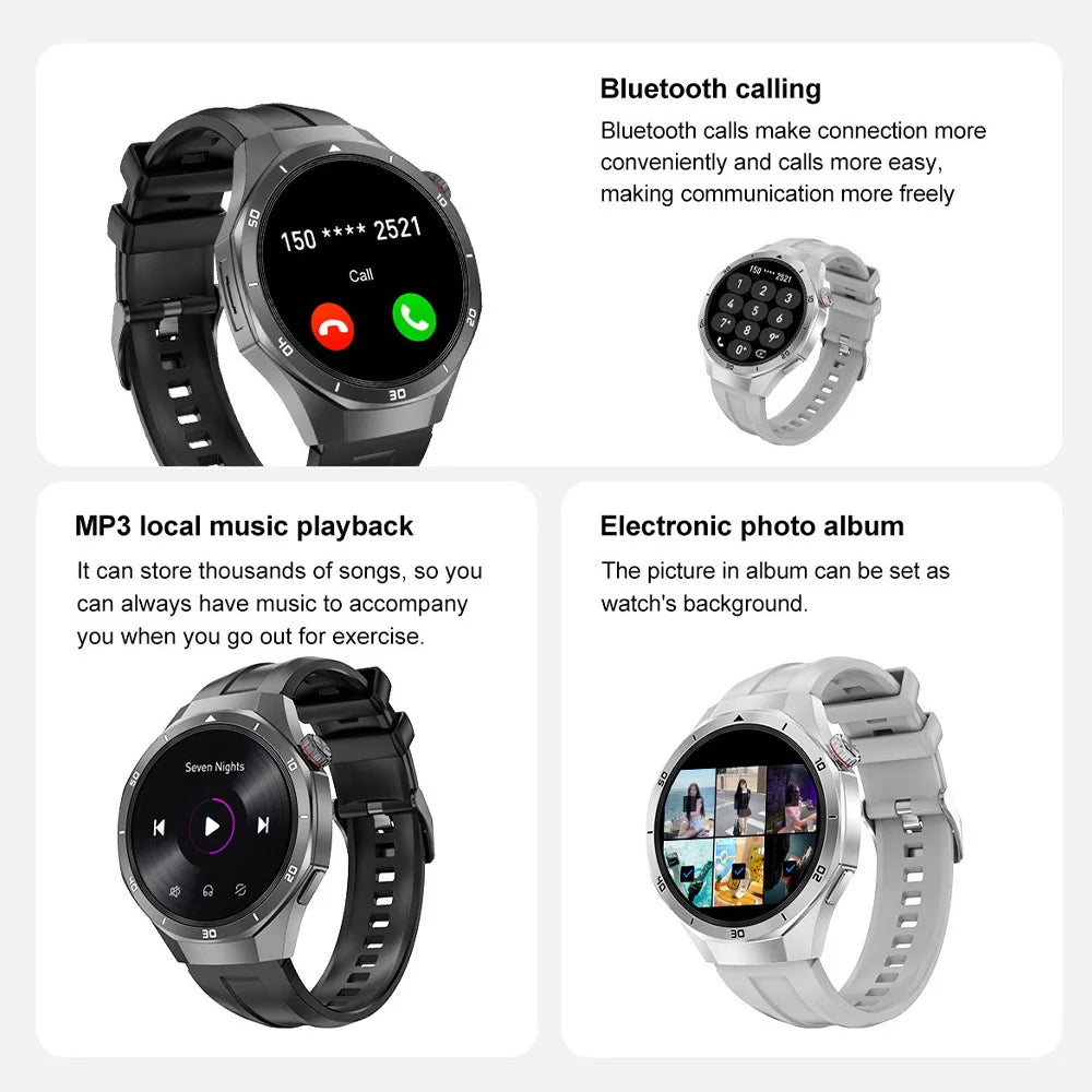 DT5 Pro Smart Watch for Men Women Digital Wrist Watches MP3 MP4 Music Smartwatches Fitness Bracelet Electronic Wristwatch Clock