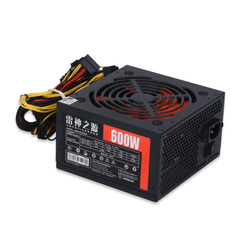 Thor Source ATX-650W Desktop Computer Power Supply Rated Dual CPU Stable PC Host Power Supply