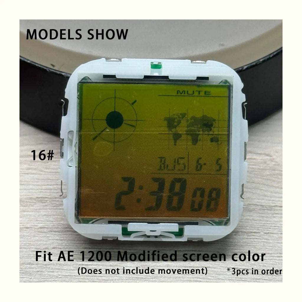 Color Display Film for Casio AE-1200 AE-1300, DIY Screen Modification Overlay Sticker, High-Quality Watch Dial Upgrade Kit
