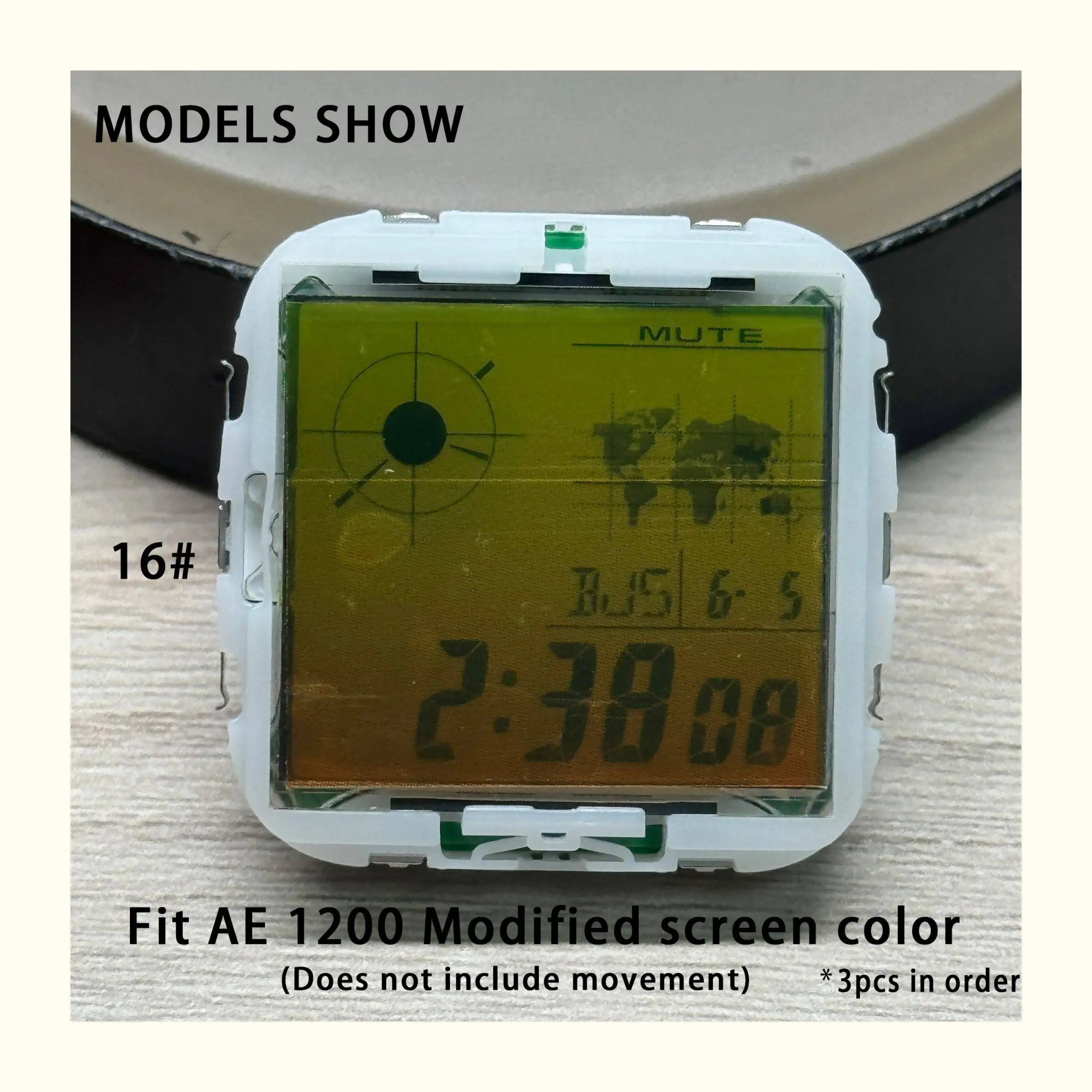 Color Display Film for Casio AE-1200 AE-1300, DIY Screen Modification Overlay Sticker, High-Quality Watch Dial Upgrade Kit