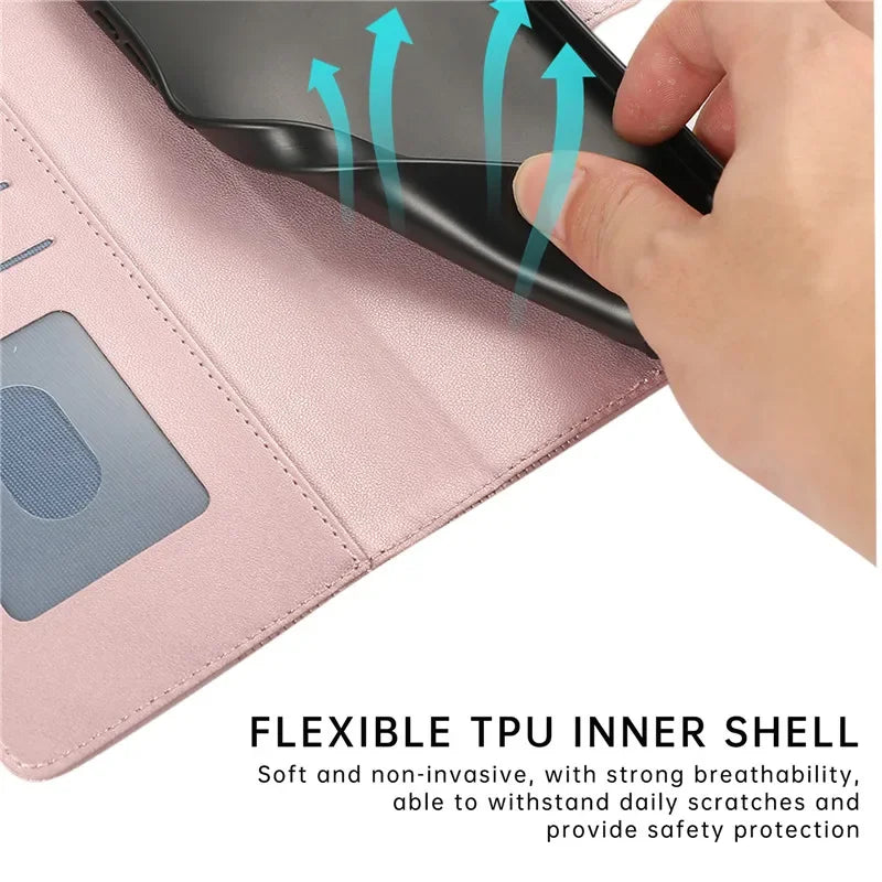 Luxury Leather Phone Case for Google Pixel 10 9 Pro XL 10A 9A 8 8A 7 7A 6 5 Pixel 10Pro XL Flip Wallet Card Stand Cover Coque