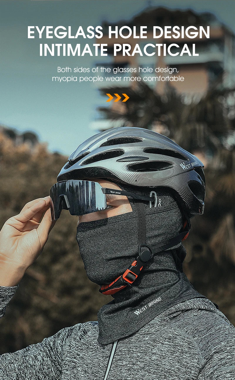 WEST BIKING Summer Cycling Face Mask Cool Breathable Sports Balaclava Men Women Bicycle Motorcycle Sun UV Protection Cycling Cap