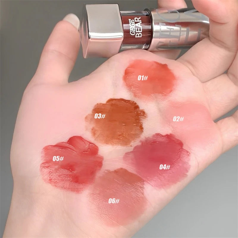 Mirror Water Lip Gloss Black Ice Cube Tube Moisturizing Long Lasting Liquid Lipstick Lipgloss Plump Up Lips Makeup Cosmetics
