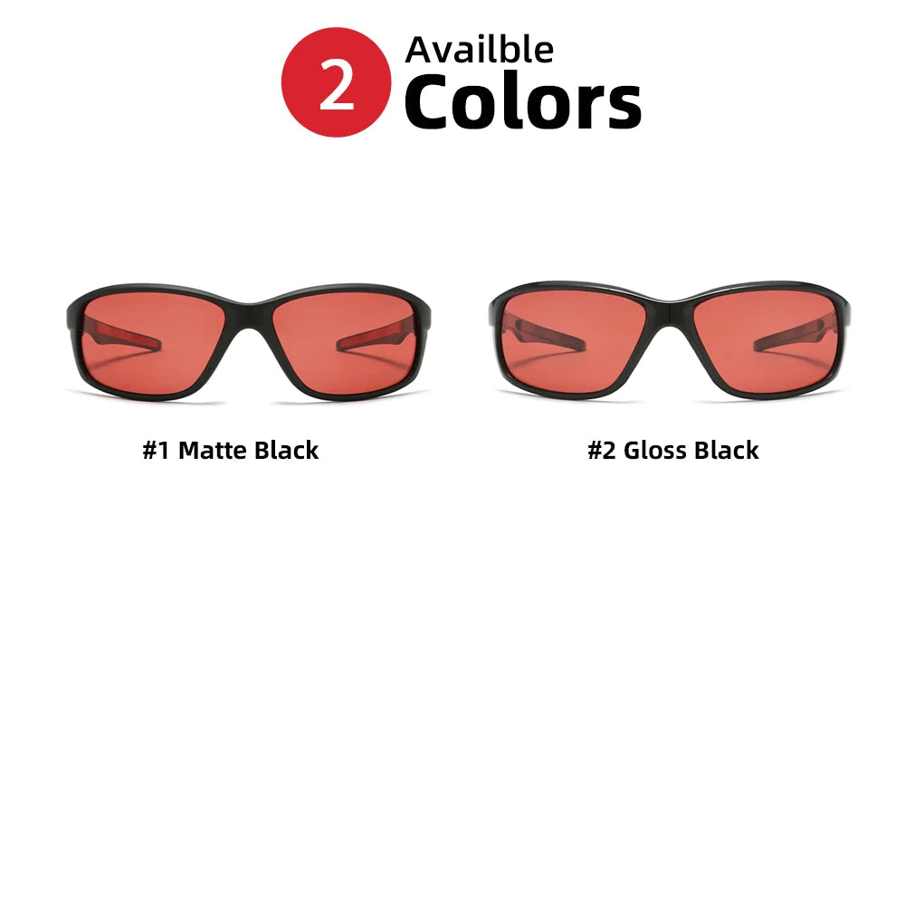 VIVIBEE Red Fishing Sunglasses Polarized Men UV400 Ourdoor Anti Glare Goggles Women Easy Float Eyeglasses