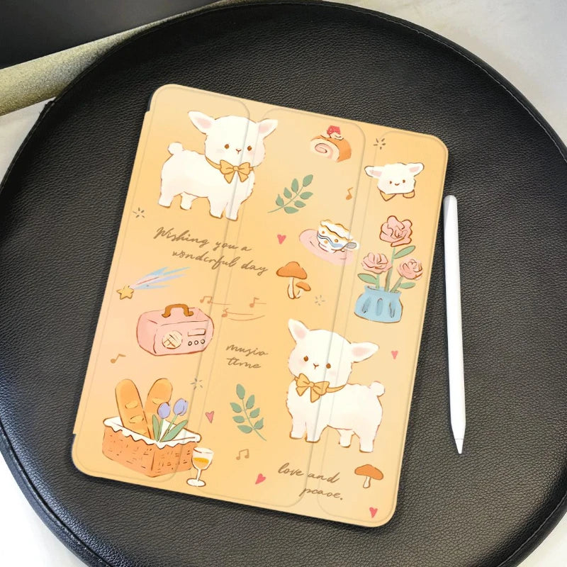 Protective Cover with Pen Slot for Ipad Mini 6 Case IPad 9.7 10.2 9th 8th 7th 6th 5th IPad 10th Generation Air 2/3 10.5 Funda