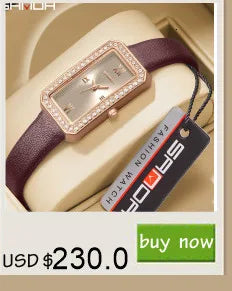 SANDA 1134 Women's Square Quartz Watch Black Fashion Crystal Waterproof Date Pointer Wristwatches for Ladies Watches Gift