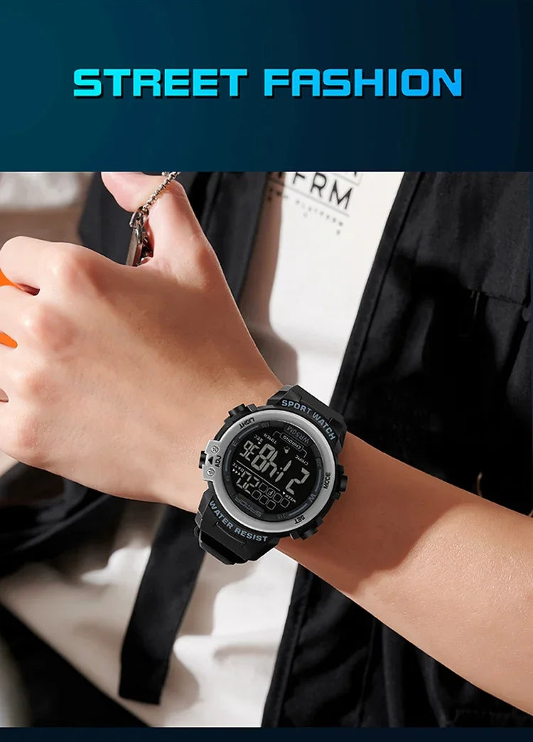 SANDA 2140 Watches Alarm Clock Chrono 5Bar Waterproof Digital Watch reloj hombre New Fashion Outdoor Sport Men Multifunction
