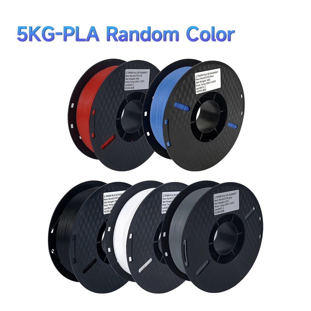 5kg/set PLA/PETG/TPU Filament 1.75MM 3d Printer Filament Materials 100% No Bubble Plastic Printing Materials for 3d Pen