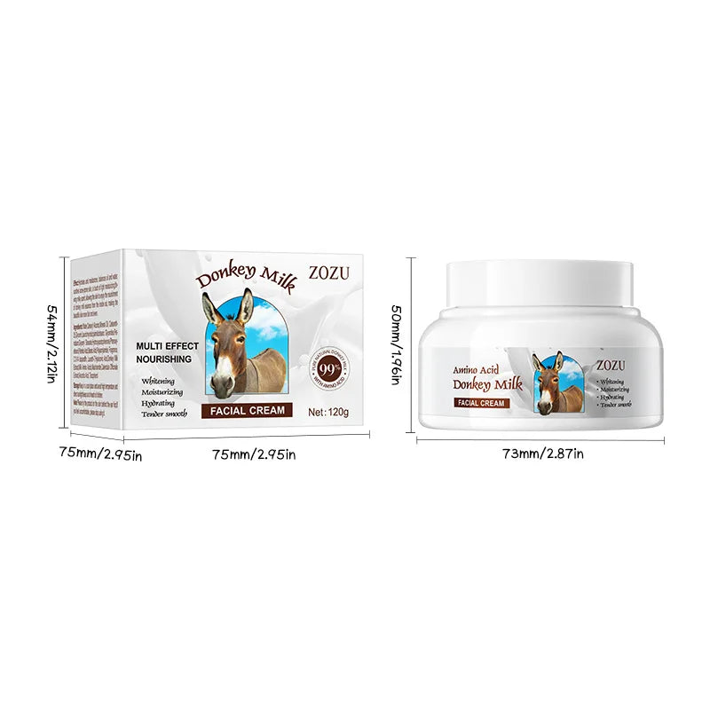 Donkey Milk Skin Care Set Strong Whitening Face Cream Dark Spots Brighten Facial Serum Anti-aging Firming Essence Skincare