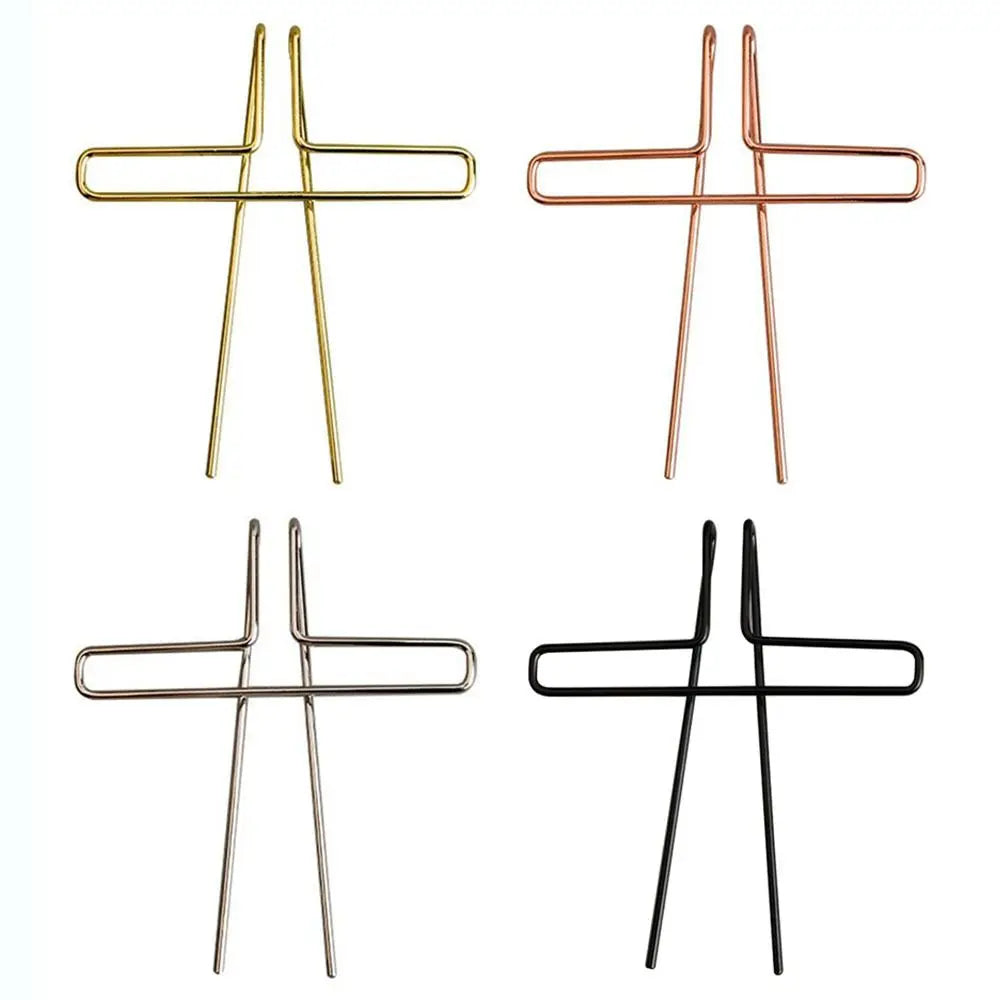 Metal Music Book Clips Hollow Out Page Holder Pianos Stands For Speech Draft Cooking Recipe Magazines Newspapers Song Book Clips