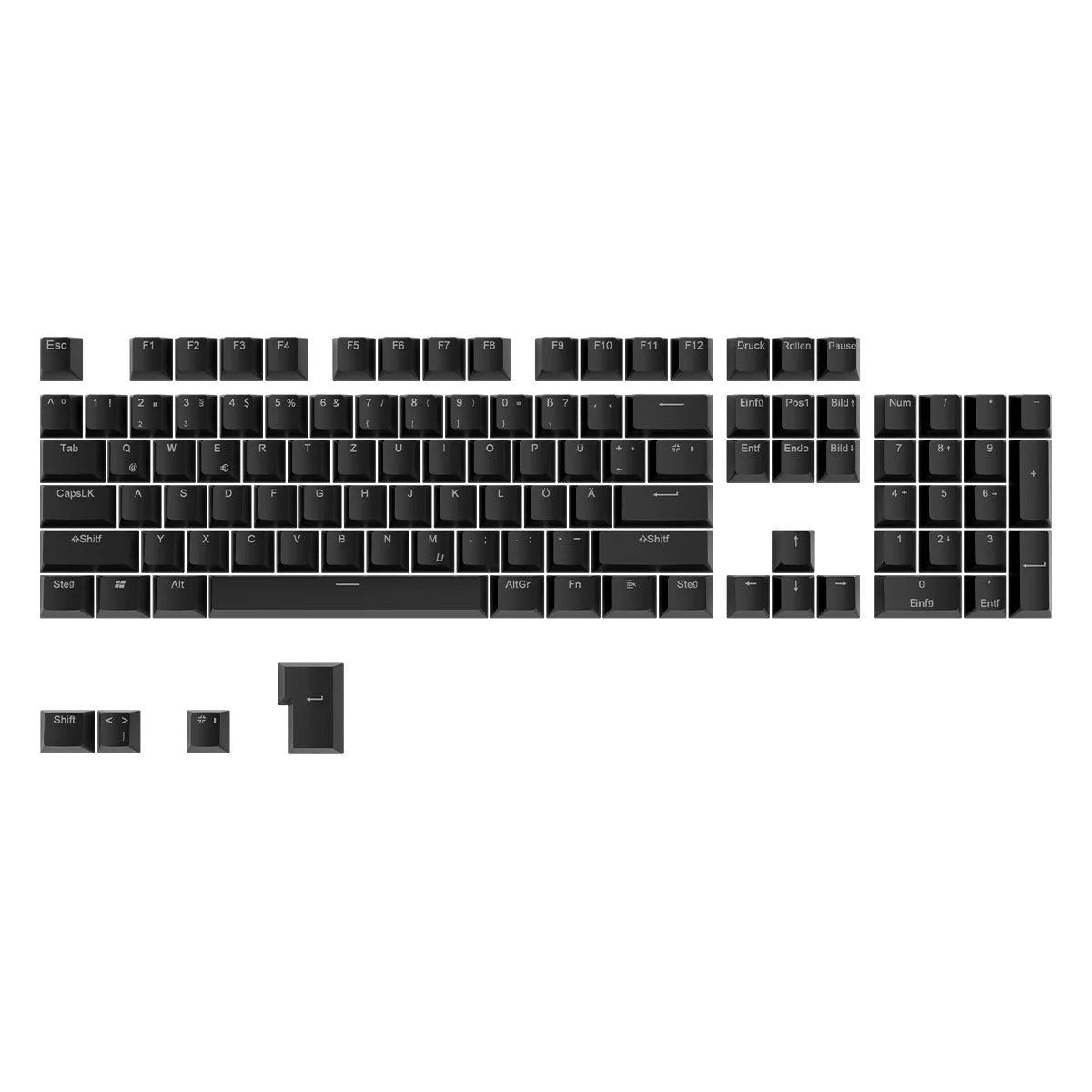 Russian Keycaps Spanish Arabic Korean Portuguese French German Thai Letters Translucent Keycaps For Cherry MX Switch 104 Key LK1