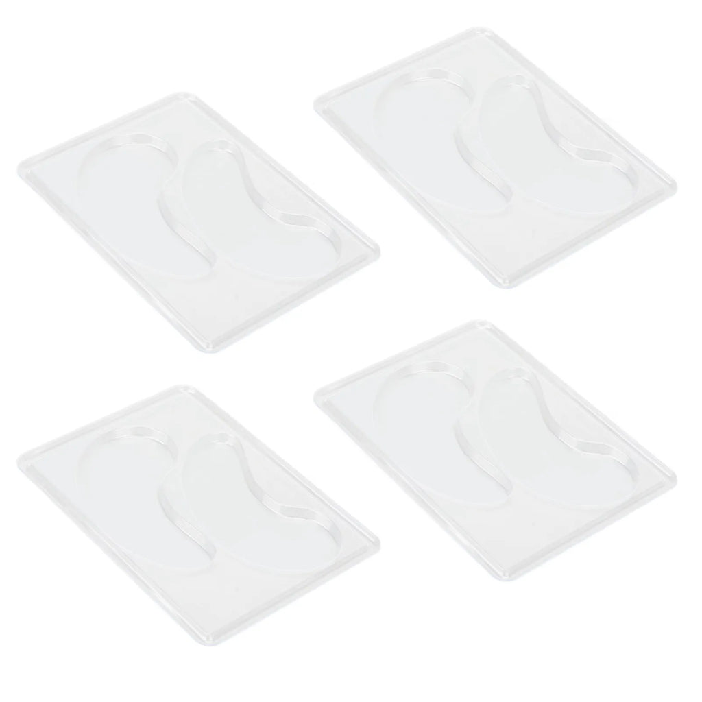 12Pcs Under Eye Patches Molds DIY Healthy Natural Reusable Transparent Eye Mask Patch Tray Plate Face Mask Patch Molds