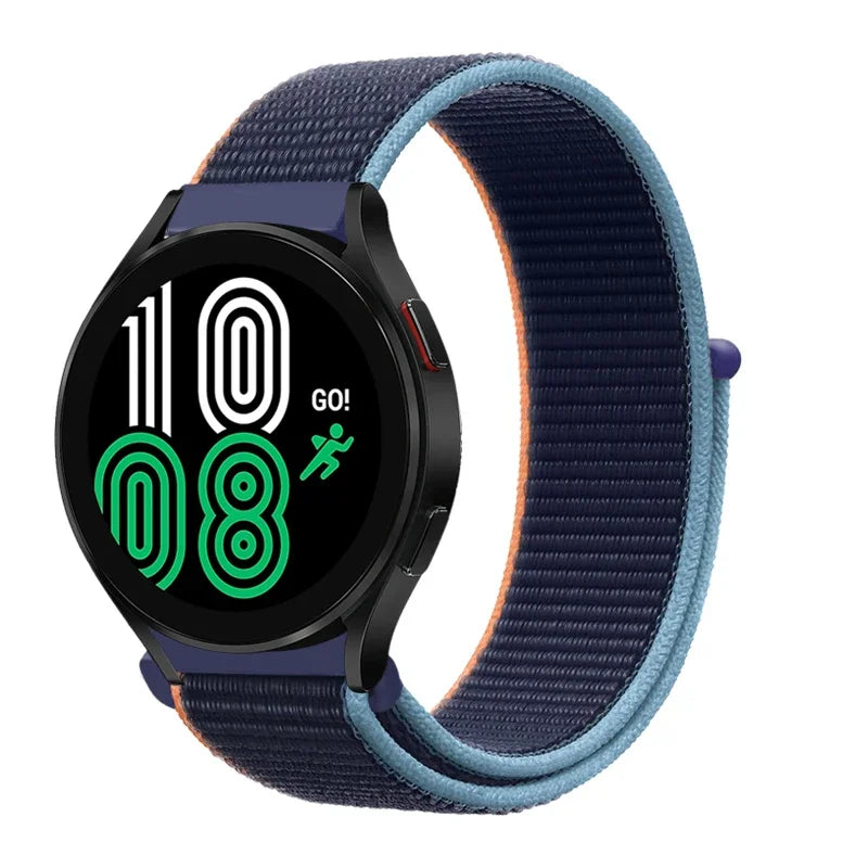 20mm Nylon loop 22mm Band For Samsung Galaxy Watch 6/5/pro/4/Classic/active 2 43-47-40-44mm sport bracelet huawei gt 2/e/3 strap