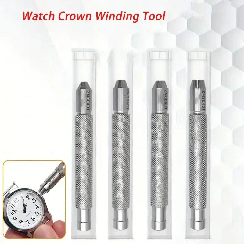 Stainless Steel Watch Crown Winder Tool 1.5mm 3mm 4mm 5mm 6mm 7mm 8mm Manual Mechanical Watch Crown Winding Watch Repair Tools