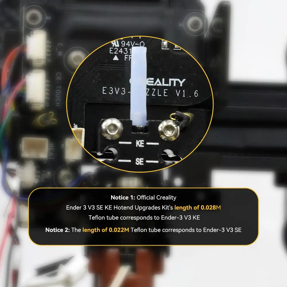 Creality Ender 3 V3 SE/V3 KE Ceramic Heating Block Kit Quick-swap Nozzle Upgrade Hotend Kit 300℃ Temperature 600mm/s High-Speed