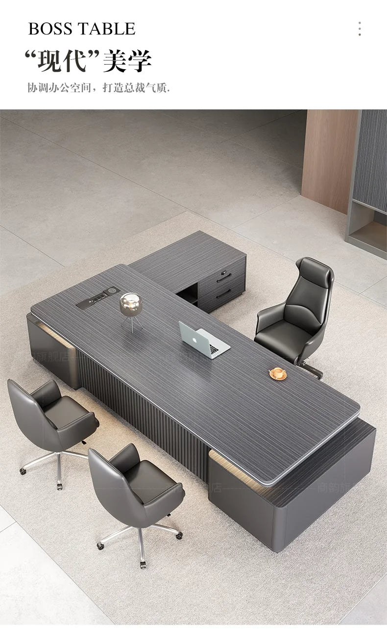 Designer Modern Computer Desk Luxury Office Table Organizer Ideal Gaming Space Office Enhancement Muebles Oficina Decoration
