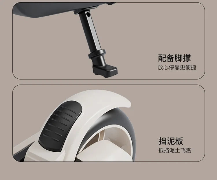 Scooter for children and teenagers aged 8-12 years old, two wheeled foldable scooter, double brake scooter