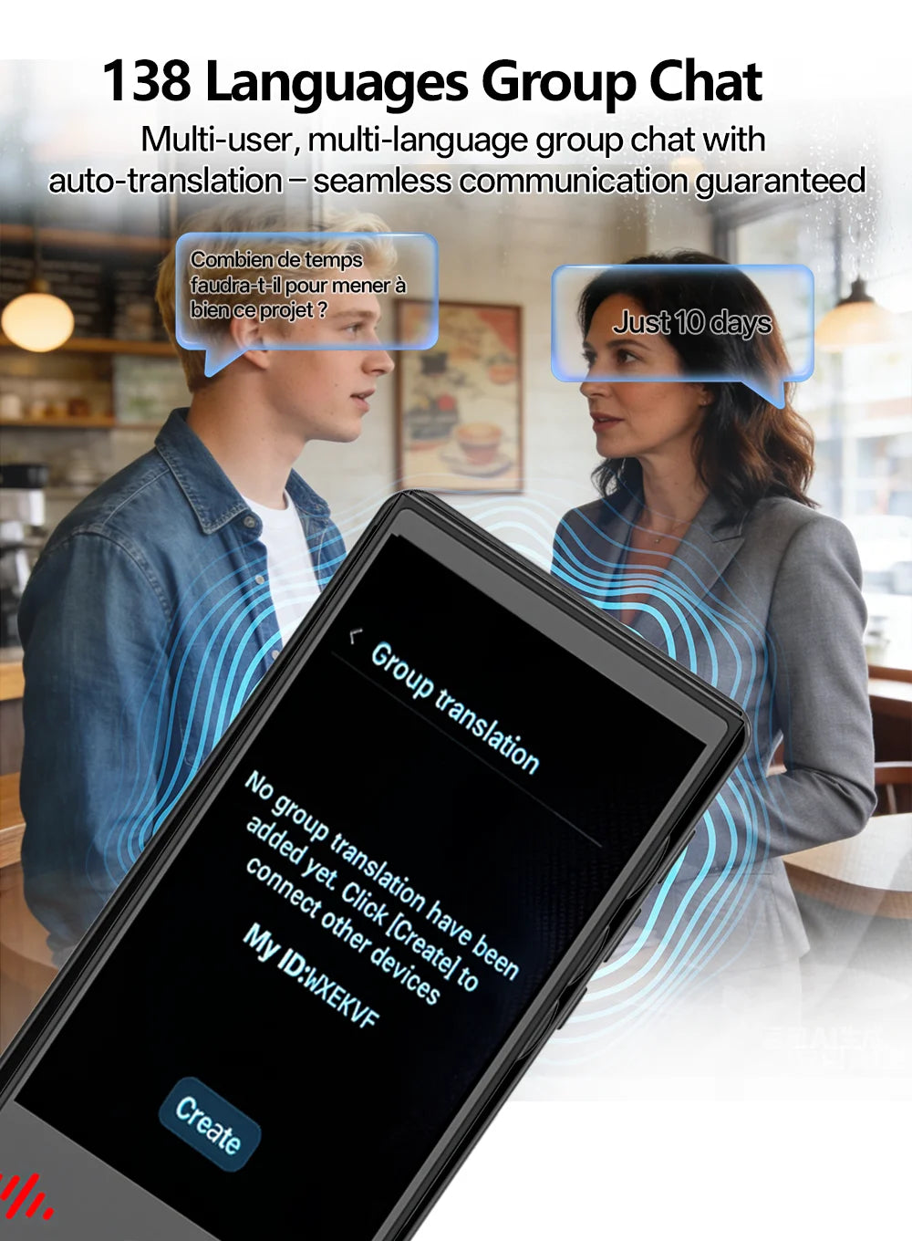 2026 New AI Travel Translator T26 ChatGPT 160 Languages Professional Business Voice Translation Real-time for Corporate Trip