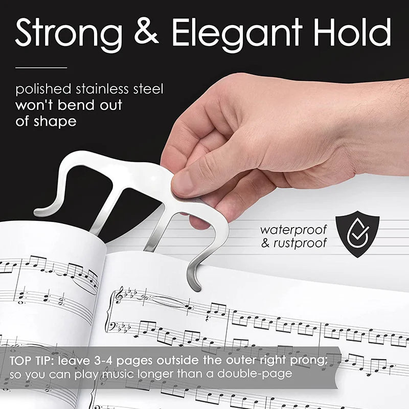 1pc Large Music Book Clip - Effortlessly Holds and Displays Sheet Music for Easy Reading, Perfect for Piano, Guitar, and So On