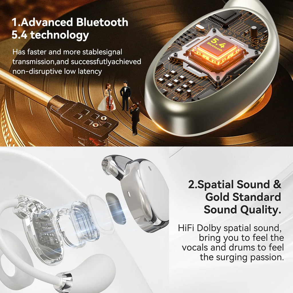 Language Translator Earbuds 150 Languages Two-way Real-time Translation Instant Voice Translator for Travel Learning Business