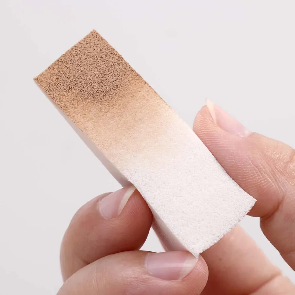 100pcs Foundation Makeup Sponge Block Hydrophilic Firm Sponge Non Latex Cosmetic Powder Puff Wet and Dry Makeup Puff Beauty Tool