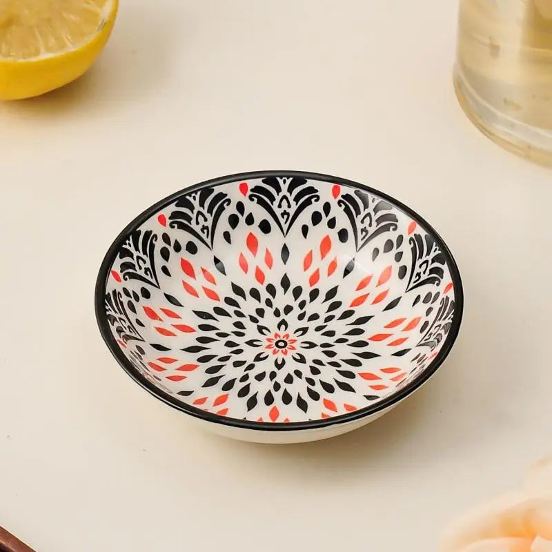 【HGPA】Ceramic Condiment Dishes, Bohemian Style Plates, Sauce Dishes, Suitable For Kitchens, Restaurants, Sushi Shops