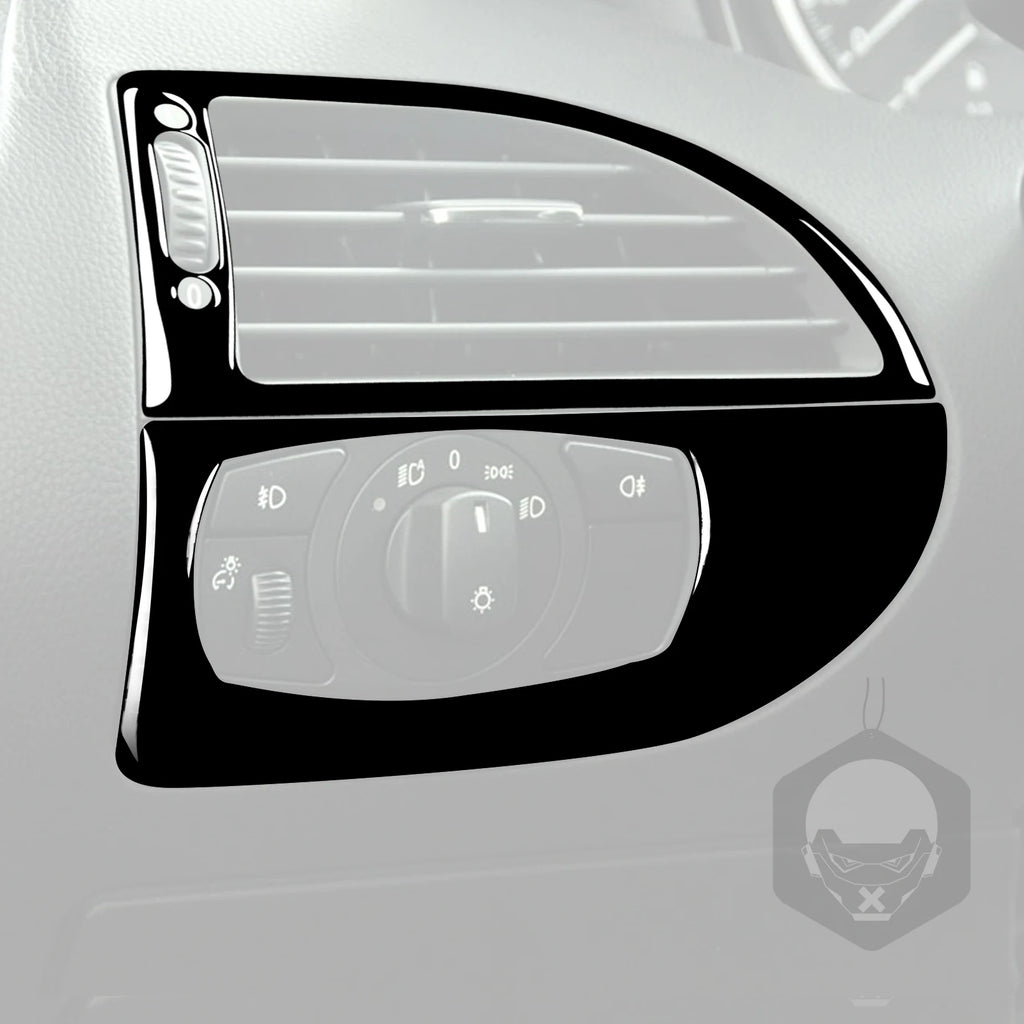 For BMW M6 6 Series E63 E64 2004-2010 Piano Black Gear Shift Air Outlet Window Lift Panel Set Car Interior Accessories Sticker