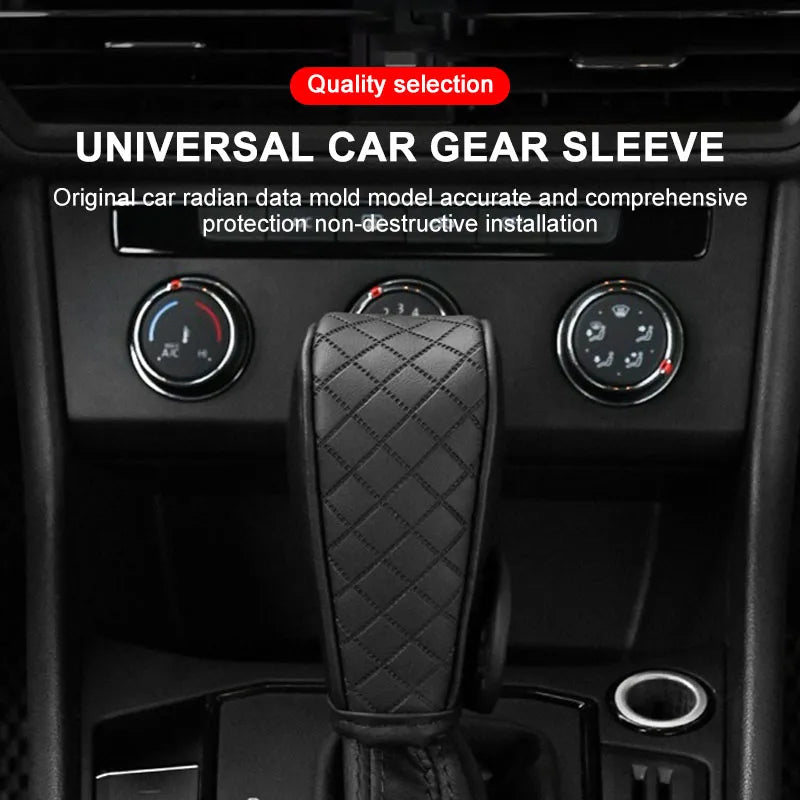 Car Shift Handle Cover Leather Shift Knob Decor Protective For Subaru Impreza Forester Outback Legacy Crosstrek XV Leone WRX BRZ