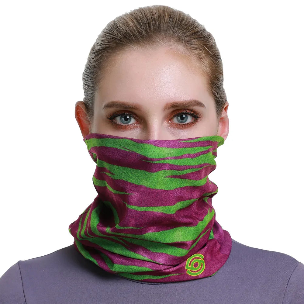 Beautiful Leopard Print Headdress Deporte Sport Face Mask For Women Cycling Bandanas Tube Headband Female Balaclava Head Scarf