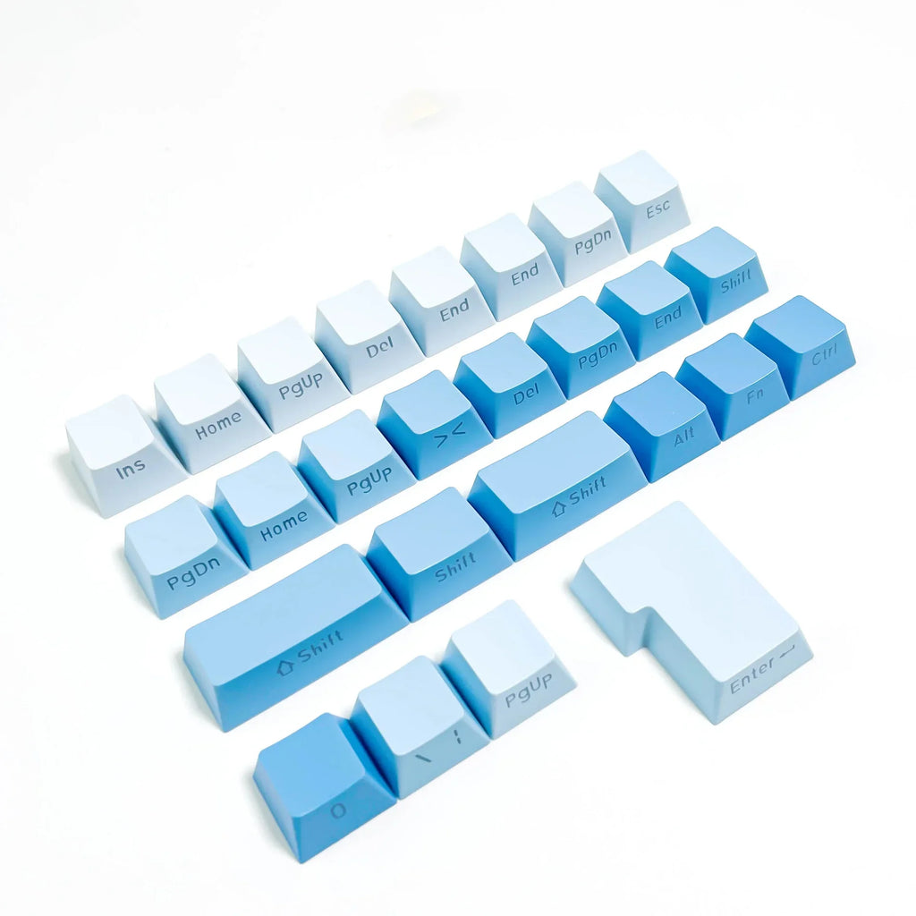 Gradient Keycaps 134 Keys OEM Profile PBT Double Shot Keycap For MX Switch Gaming Mechanical Keyboard Side Printed RGB Key Caps